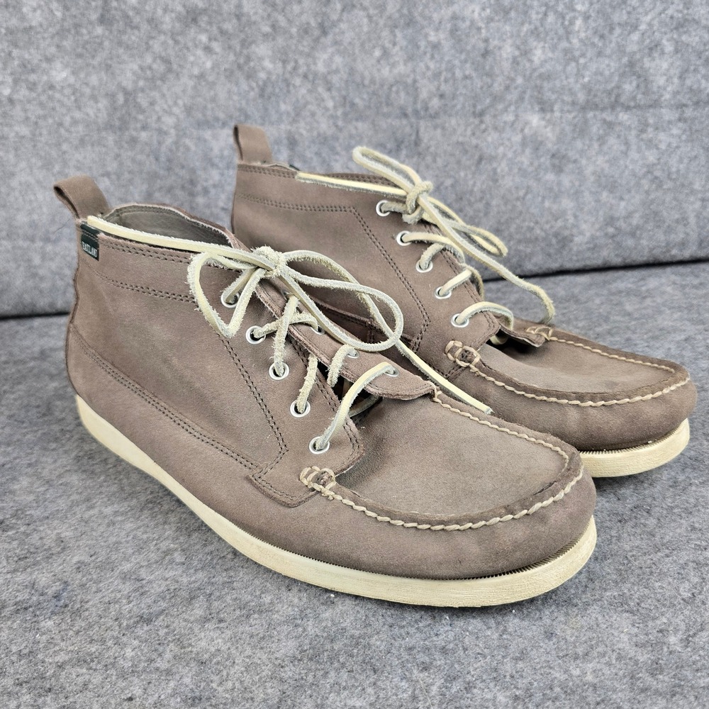 Eastland Seneca Chukka Boots Mens 13D Taupe Brown Suede Moc Toe Lace Up 7785-80D